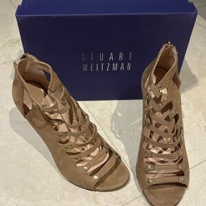 Stuart Weitzman Brown Gladiator Heels